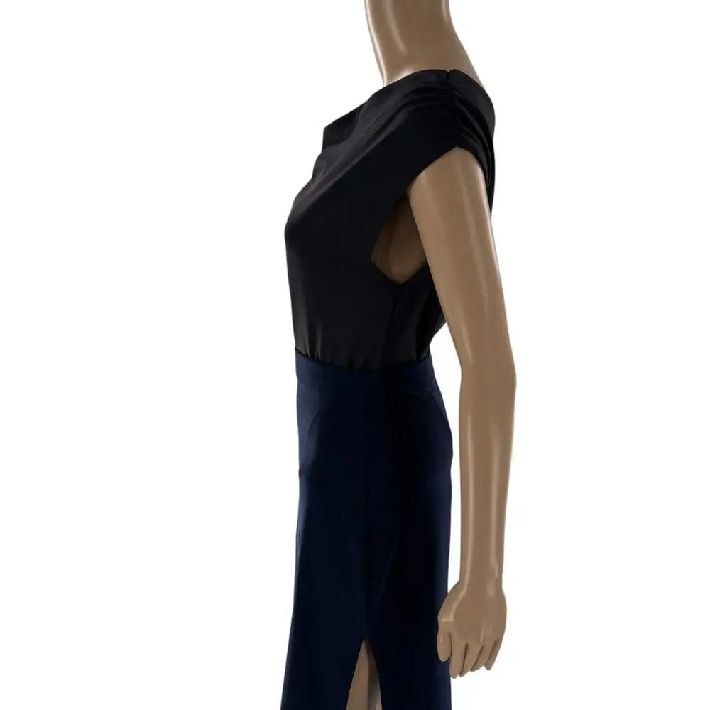 Camila Coelho Black Off The Shoulder One Piece Bodysuit
